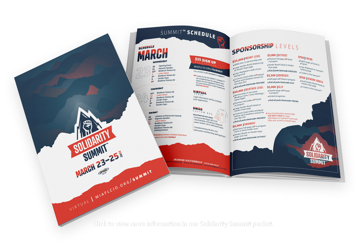 Click to view more information in our Solidarity Summit Packet.